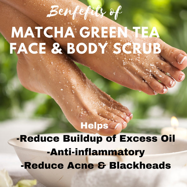 Natural Body Scrub | Exfoliating Multi Purpose Body and Facialscrub | Matcha Green Tea Vitamin E Face & Body Scrub | Dead Sea Sale Scrub