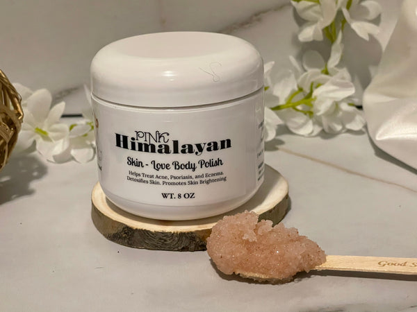 Pink Himalayan Body Scrub | Exfoliate Moisturize Skincare Scrub | Natural Vegan Vitamin E Oil Face | Himalayan Salt Skincare Body Polish