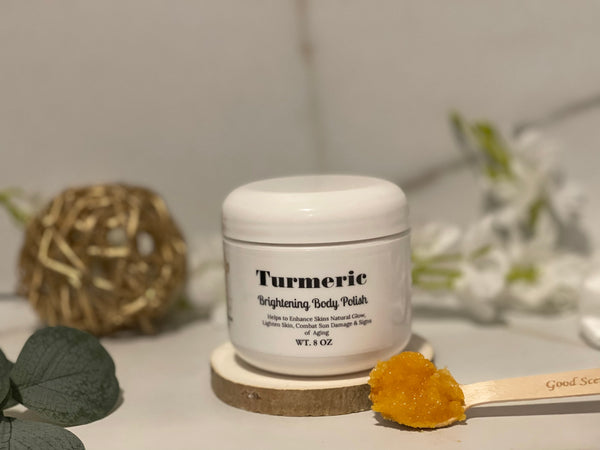 Turmeric Body Scrub | Natural Skincare Scrub | Vegan Turmeric Natural | Vitamin E Oil Face and Body Scrub Polish | Dead Sea Salt Scrub