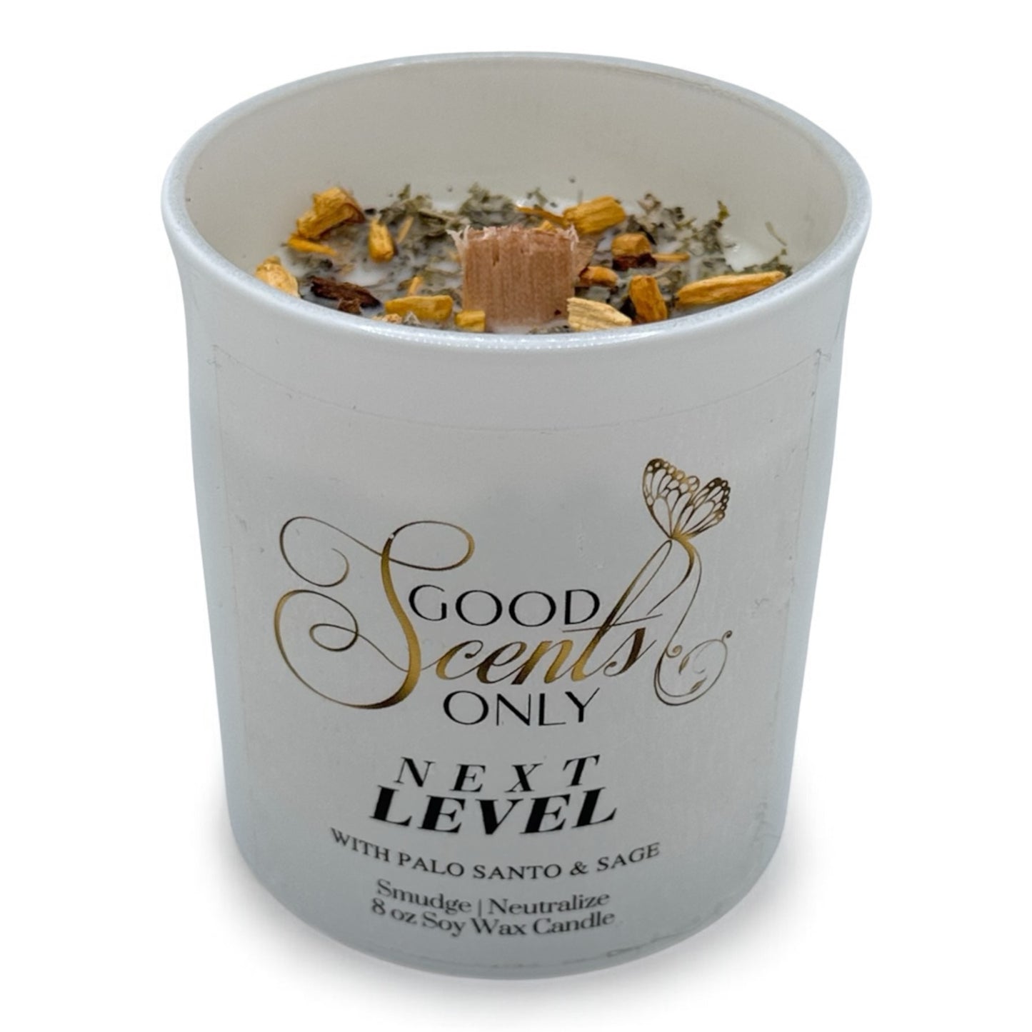 Next Level Intention Candle with Real Palo Santo and Sage