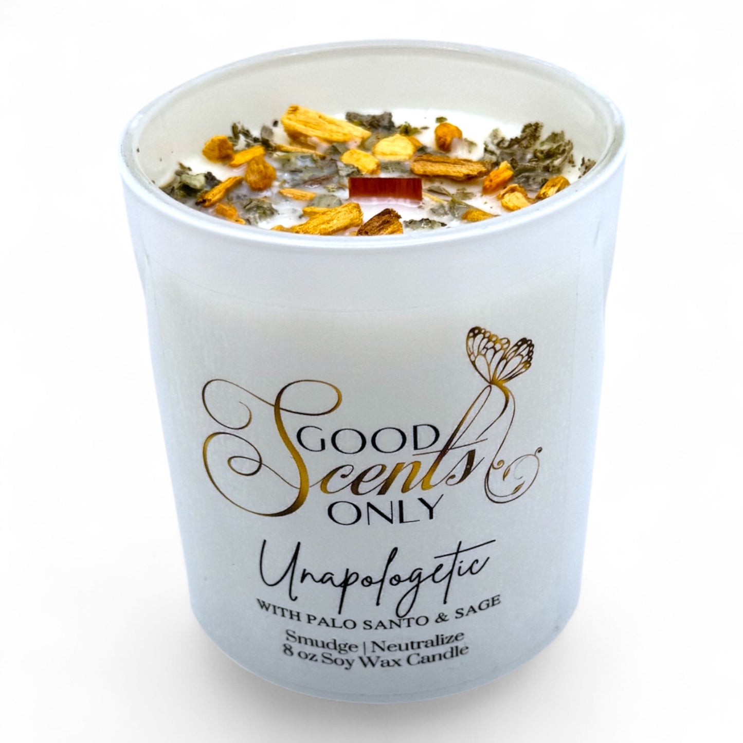 Unapologetic Intention Candle with Real Palo Santo and Sage