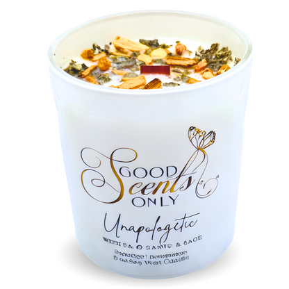 Unapologetic Intention Candle with Real Palo Santo and Sage