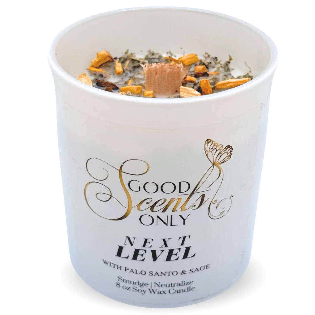 Next Level Intention Candle with Real Palo Santo and Sage