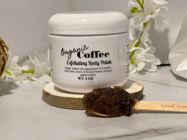 Coffee Body Scrub | Face and Body Polish Scrub | Exfoliating Moisturizer Anti Cellulite Scrub | Organic Coffee Natural Vegan Skincare Oils