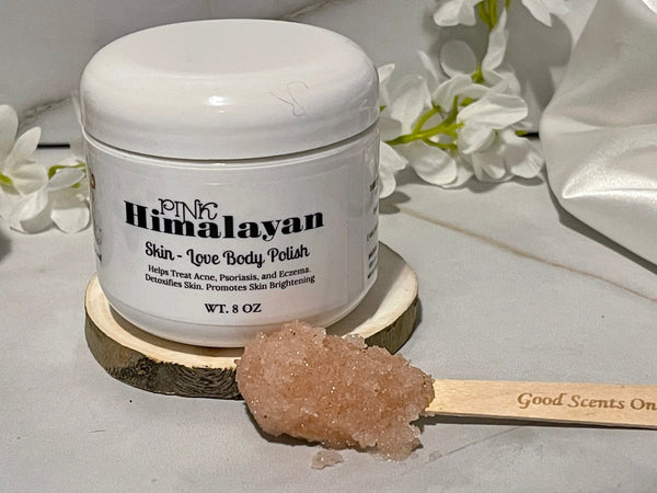 Pink Himalayan Body Scrub | Exfoliate Moisturize Skincare Scrub | Natural Vegan Vitamin E Oil Face | Himalayan Salt Skincare Body Polish
