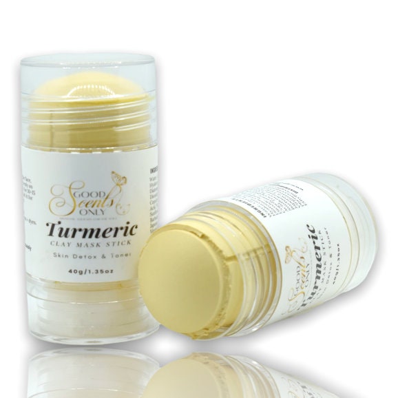 Turmeric Mask Stick | Rids Dark Spot Even Skin Tone | Vitamin C Hyaluronic Acid Clay Mask Stick | Skin Care Gift for Unisex Business Starter